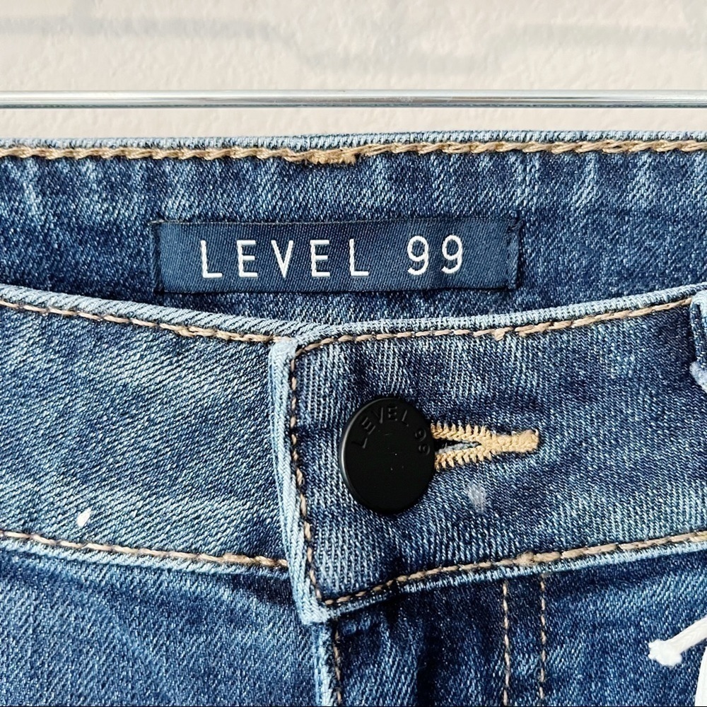 Level 99 for Evereve Amber Slouchy Skinny Jeans Galaxy Splatter Print Size 26 - Picture 11 of 14